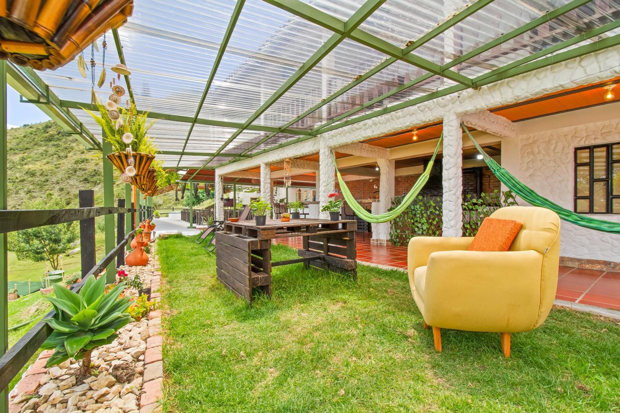 Cabana Tipo Glamping Savieza Life Experience Nemocon Exterior photo